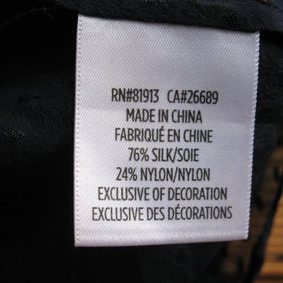 Robert Graham Silk Blend Sheer Boho Top - Picture 9 of 10